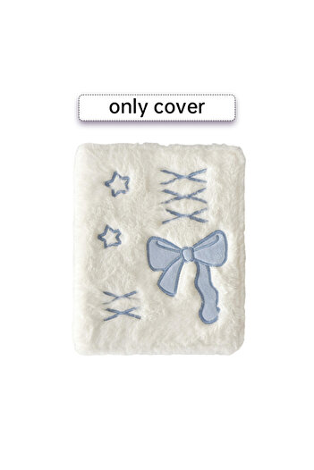 Choice 2 Korea Style A6 Binder Photo Album Cover Plush Bow Protector Case Kpop Idol Photo Collect Card Hol.