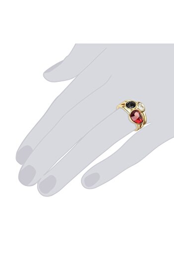 Lulu & Jane Modeschmuckring Ring gelbgold