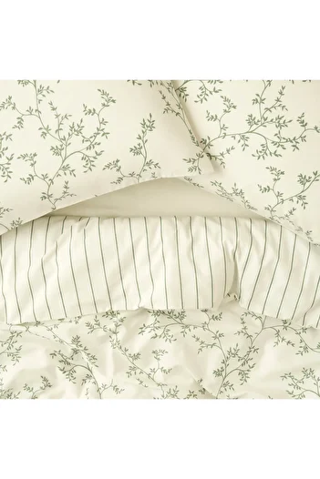 Bella Maison Set cuvertură dublă din bumbac Lauren Verde (200x220 cm)
