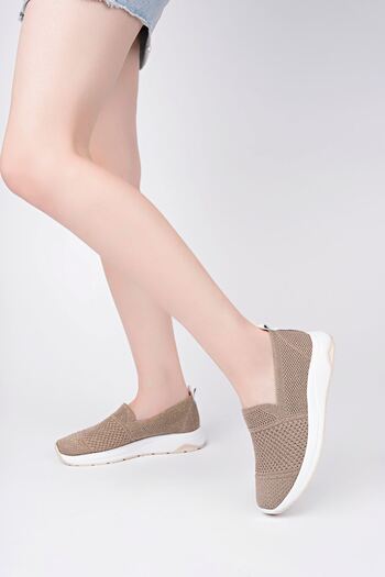 epaavm Mink Knitwear Sports Shoes with Orthopedic Pads