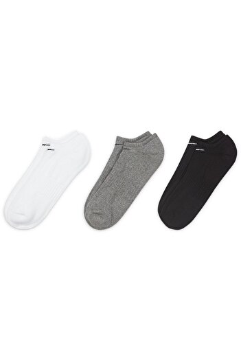 Nike SOCKS Nike Everyday Cushioned Training No-Show 3 Pairs, Multicolor, Unisex