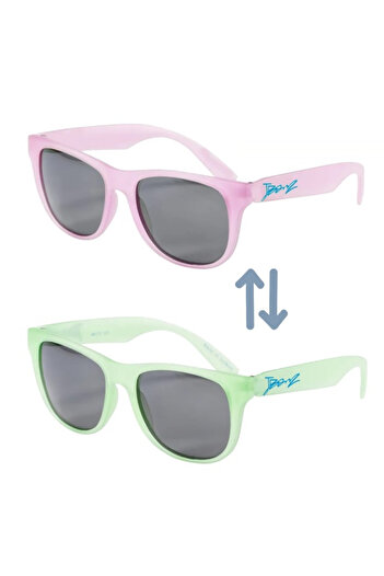 Banz Ochelari de Soare pentru copii, J-Banz Chameleon, 4-10 ani, Verde/Roz, protectie UV