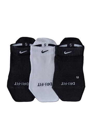 Nike Dri Fit Everyday Non Cushioned 3 Pack Αθλητικές κάλτσες 3 τεμαχίων Μαύρο Λευκό