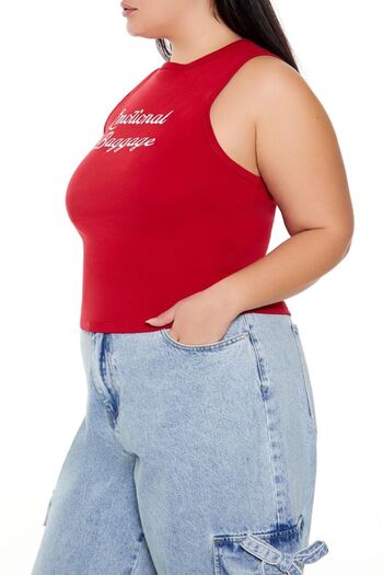 Forever 21 Emotional Baggage Baskılı Atlet
