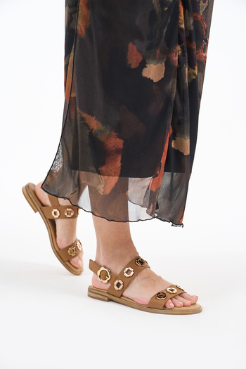 Louis Cardy Adel Tan Genuine Leather Women's Sandals