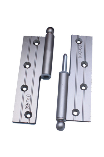 flores Aluminum hinge, right, for window, satin, right, 45 x 120 mm, 10 pcs / set