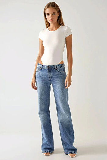 Hiccup Slim Fit Vertical Collar Knitted Bodysuit