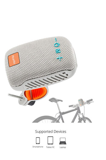 Piranha 7833-G Portatif Tws Bluetooth Hoparlör / Bisiklet Motosiklet Scooter Aparatı / Usb & Tf Kart Girişi