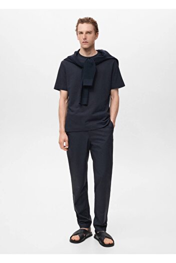 MANGO Man 100% Cotton Slim Fit Trousers