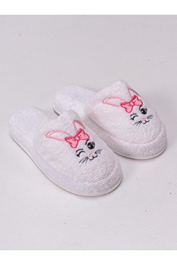 Ender Home Rabbit Embroidered Children's Towel Slippers