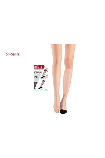 Müjde Fit Shiny Super thin (15 Den) Κάτω από το γόνατο Ανοιχτό (51) Κάλτσες 6 ζευγάρια