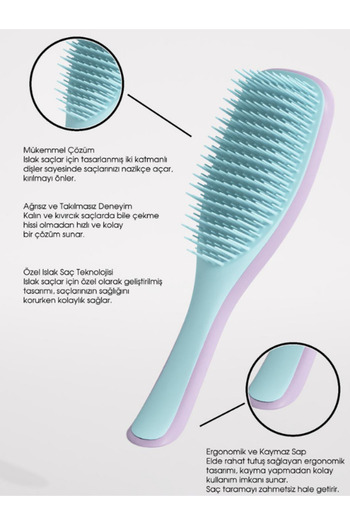 Acarlar Ticaret 2Pcs New Generation Hair Brush and Comb