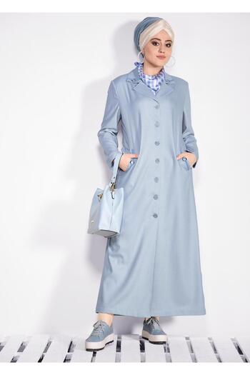 Alvina 1296 Model with Pocket Detail and Buttoned Curtain Decoration