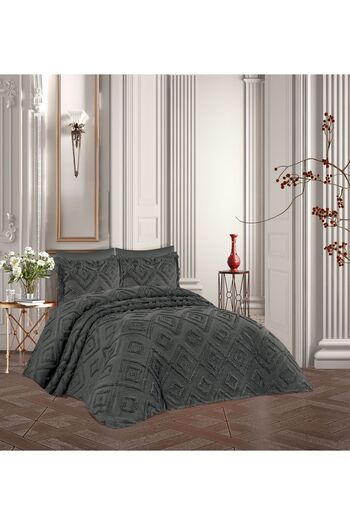 AYHANHOME Nordic Bohemian Tasseled Boxed Double Bed Cover Set