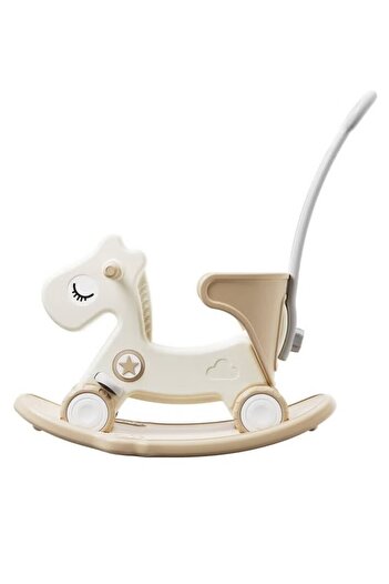 FULLJOY Rocking Horse with Backrest for Toddlers with Detachable Balance Board and Footrest 3 in 1.FJY-2lD033