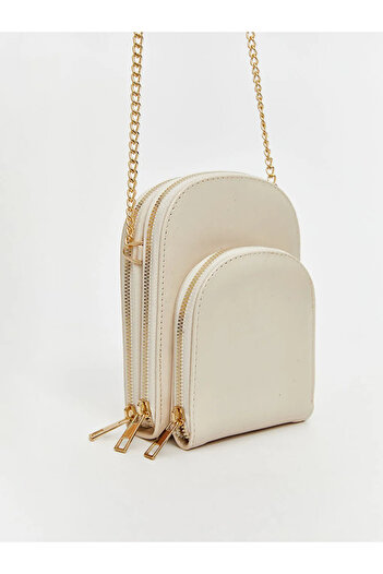 LC Waikiki Lcw Accessories Beige Leather Look Women's Shoulder Bag