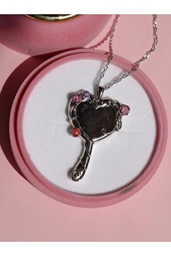 Reorah Collection Diamond Castle Mirror Kolye | Diamond Castle-Gümüş Kaplama