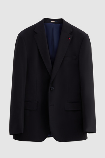 D'S Damat Ds Groom Slim Fit Dark Navy Blue Plain Suit