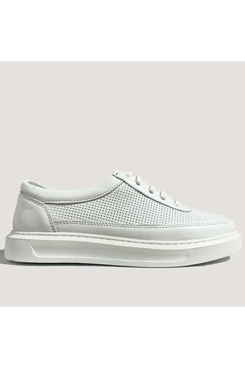 Bulldozer Women's Leather Casual Shoes 251539 - White - 36