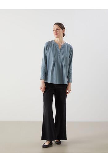 LC Waikiki Γυναικεία μπλούζα με απαλό γιακά LCW Grace (S5)
