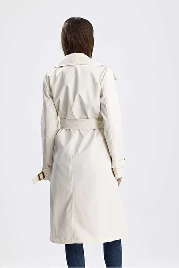 Parille Ecru Classic Belted Trench Coat