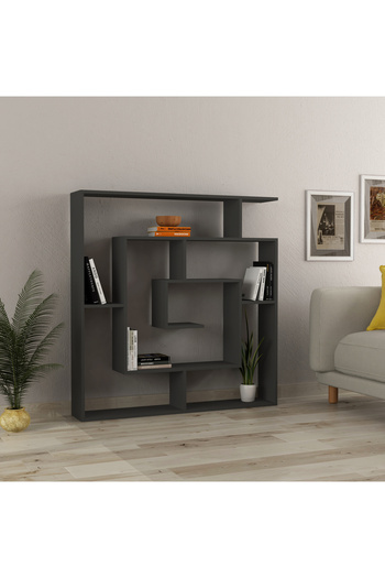 Mourah Home Labirent 6-Tier Bookcase – Floor Book Shelf & Display Cabinet for Any Room