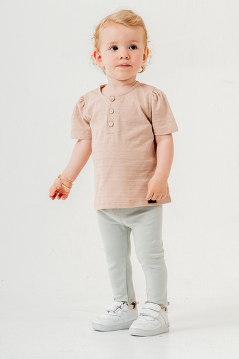 bombe Baby Kids Skin Cotton Tights 2-Piece Set Trend Fashion Bottom Top Set