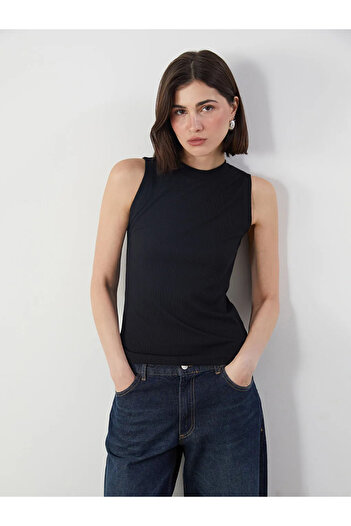 LC Waikiki Lcw Modest Stand Collar Women's Tank Top