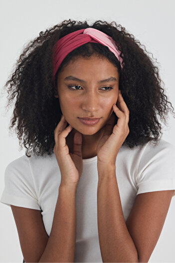Butikgiz Women's Trend Style Cotton Combed Cotton, Anti-Slip, Soft, Flexible, Hair Band Bandana