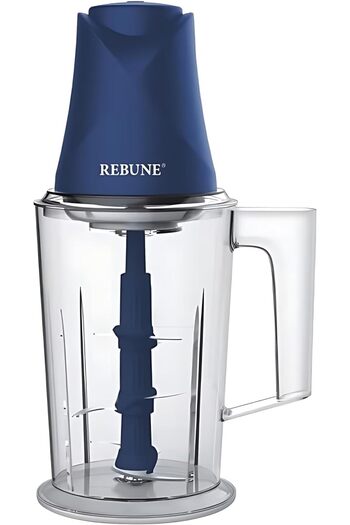 rebune Ribbon 2 Liter Food Chopper – 500 W | Multi-Function Meat and Vegetable Chopper | RE-2-086 with 2-