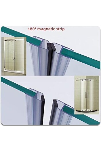Generic 2pcs Shower Screen Seal Rubber, Shower Screen Seal Strip Frameless Shower Door Bottom Seal, Stop Sho