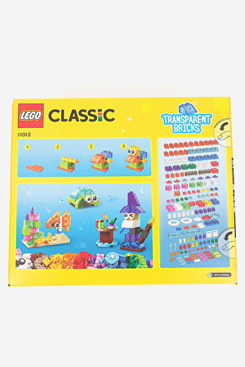 LEGO 500 Piece 11013 Classic Creative Building Blocks Toy Set, Red/yellow Combo