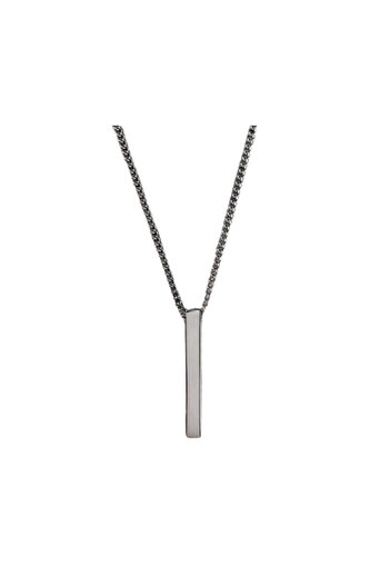 REDz Accessories Lanț bărbătesc, pandantiv dreptunghiular, argint