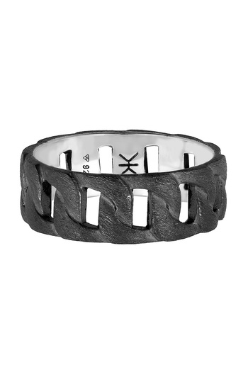 KUZZOI Ring Herren Statement Chunky Massiv Trend in 925 Sterling Silber