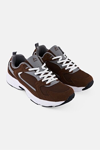 RBX Men Brand Logo Lace Up Outdoor Shoes, Dark Brown