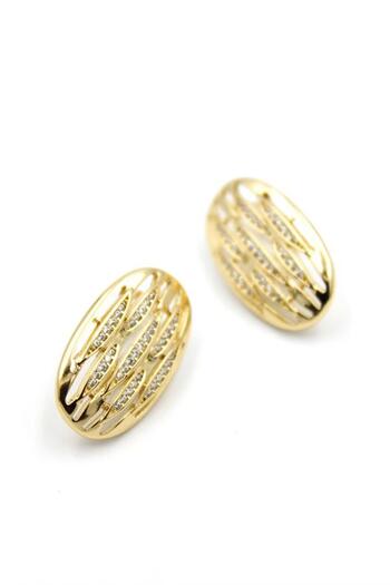 Royaleks Jewelled Earrings - Gold