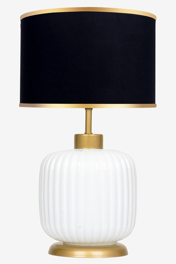 MINIMAL ETICARET VE BILGI TEKNOLOJILERI Intense White Gold - Black - Glass Lampshade