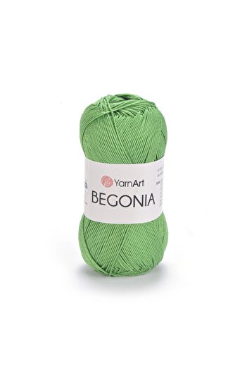Yarnart Begonia - Mercerized Χέρι Πλεκτό Νήμα Πράσινο-6332