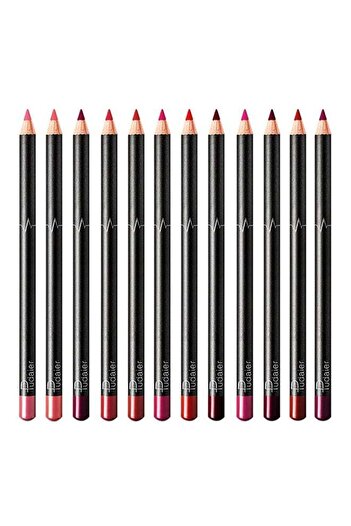 unbranded Lip Liner Set, Waterproof, Long-lasting, 12-piece, Multicolor