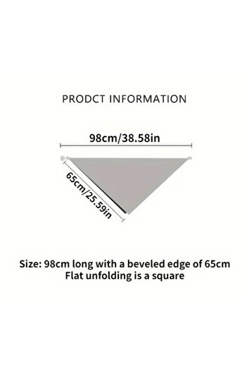 Dgt Luxury Magnetic Buckle, Soft, Triangular Milk Brown Shawl, Scarf 98Cmx65Cm