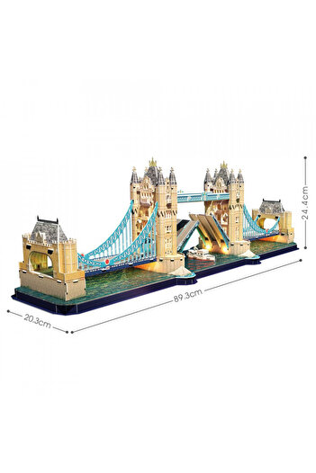 Cubic Fun - 3D Puzzle Led Tower Bridge 222 Pieces