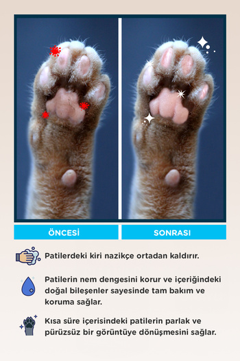 Metapet Kedi Pati Temizleme Köpüğü, Pati Yıkama, Nano Series, Hijyen Bakımı, Fırçalı Temizleyici Aparatı