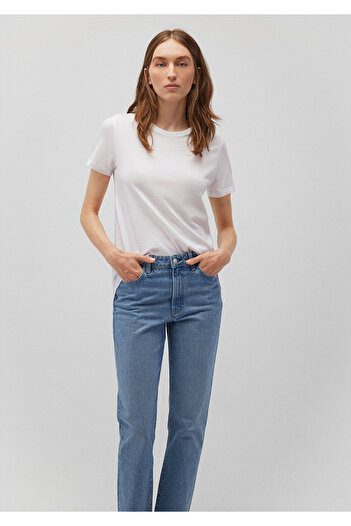 Mavi Λευκό μπλουζάκι Basic Regular Fit / Normal Cut 1611648-620