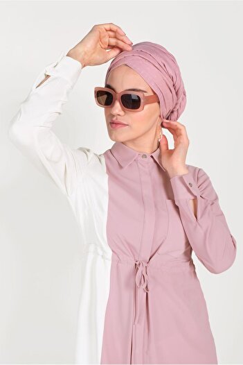Alvina Cotton Waist with Latch Two Color Tunics 40560