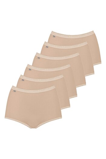 SLOGGI Damen Slip Maxi, 6er Pack - Basic+, einfarbig