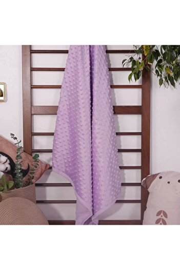 BUUDE Baby Girl Chickpea Blanket with Piping 80*90 cm