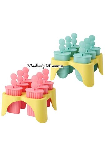 IKEA 6 x 2 pcs Turquoise, Yellow, Pink and Yellow Ice Cream Sticks