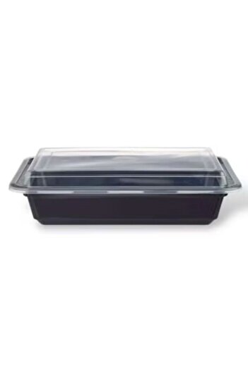 SKP Plastic حاويات طعام مستطيلة بلاستيكية للميكروويف، 24 أونصة (8 قطع).