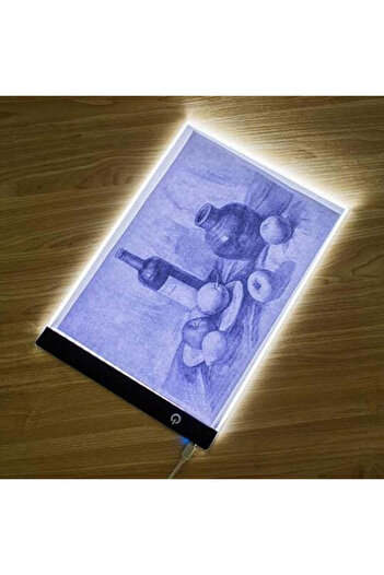 zola A4 drawing board with LED, 3 lighting levels, 1.8W, microUSB, 23x30.5x0.35 cm, transparent