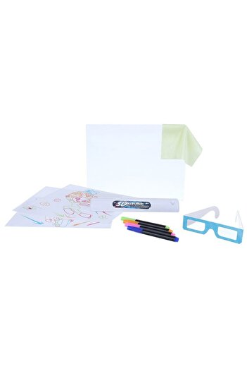 zola 3D drawing board, creates luminous 3D images, with 4 markers